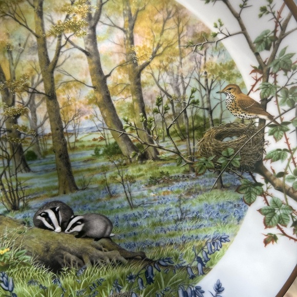 The Woodlands in April" by Peter Banett 1979 Limited Edition collectors plate - Picture 3 of 12